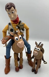 Disney Pixar Toy Story Sheriff Woody 15 inch And Bullseye Action Figures Lot - Picture 1 of 20