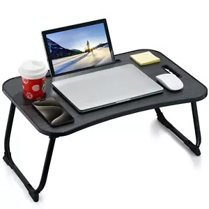 Biurko na laptopa ZEAPTAC, składane biurko na kolana, przenośny stół na kolana, stojak na laptopa - Zdjęcie 1 z 6