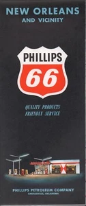 1962 Phillips 66 Road Map: New Orleans and Vicinity NOS - Picture 1 of 1