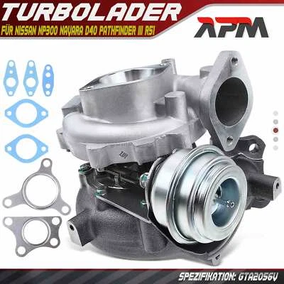 Turbocompressore per Nissan NP300 Navara D40 06-15 Pathfinder III R51 05-12 2.5L 126KW