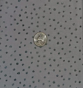 Gray w/ Glitter Dots Cotton Fabric Quilting Apparel Fashion 18" x 43" - Picture 1 of 1