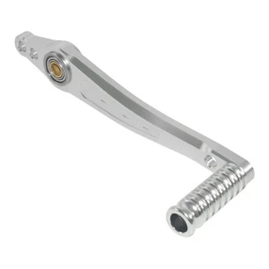 Silver Right Dual Bearing Brake Shift Shifter Lever Toepeg Pedal For Rearset - Picture 1 of 9