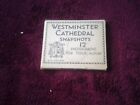 Cathédrale de Westminster 12 vraies cartes postales miniture