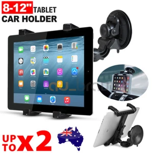 Car Windscreen Suction Mount Holder For iPad Mini Pro Samsung Tablet PC 8-12" - Picture 1 of 8