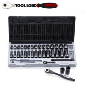 Action 35 Piece 3/8” Drive Metric Deep & Std Impact Socket Set 10143501 - Picture 1 of 1
