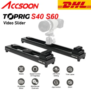 Accsoon TOPRIG S40 S60 Motorized Camera Slider Panoramic Time-lapse Photography - Picture 1 of 10