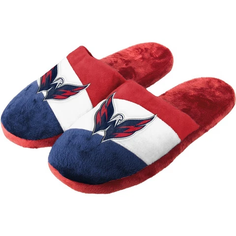 Washington Capitals NEW Youth Slide Slippers NHL Hockey XL 7-8 Cover