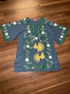 Frances Valentine Katy’s Peacock Caftan Embroidered Boho Artsy Womens L/xl Tunic - Picture 1 of 4