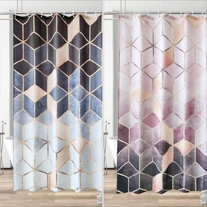 Modern Printed Bathroom Shower Curtain Mildew Resistant Polyester Shower Curtain - Picture 1 of 21