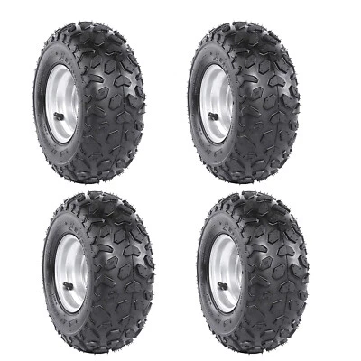 4pack 6'' 145/70-6 Wheel RimTire For ATV Go kart Quad Mini Bike Suzuki LT50 Sunl - Image 1 of 4