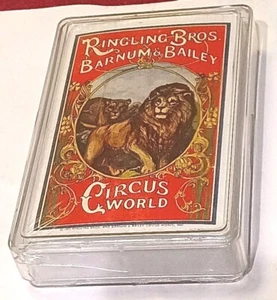 RINGLING BROS BARNUM BAILEY CIRCUS WORLD NEW OLD STOCK SEALED PLAYING CARDS 1973 - Picture 1 of 6