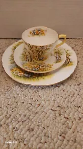 Excelente taza de té Shelley de 3 piezas, platillo y plato Daffodil Time #13370! - Imagen 1 de 10