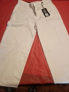 Cargo Refuge Denim Women's Pants, Multiple Pockets, Tan, Size 05, Brand New - Picture 1 of 8