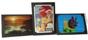 BLANK PHOTO FRAME CARDS WITH SLOTS BLACK AND ENVELOPES - Pack of 10 - Picture 1 of 2