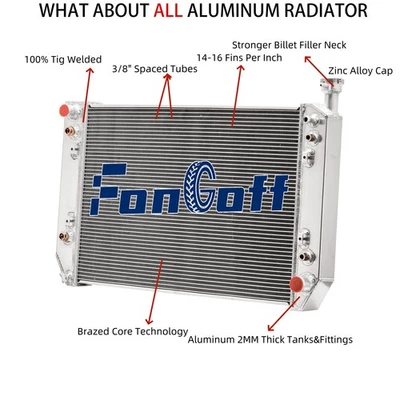 3Row Aluminum Radiator Fit 1994-1999 Chevrolet P30/GMC P3500 5.7L V8 GAS AT/MT — 第 1/4 张图片