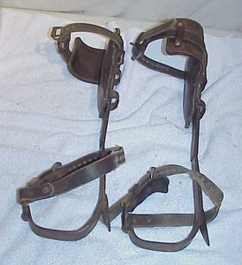 Burgess Lineman Pole Kletterspikes Gaffeln Baumklettern Stahl Jagd Jäger - Bild 1 von 6