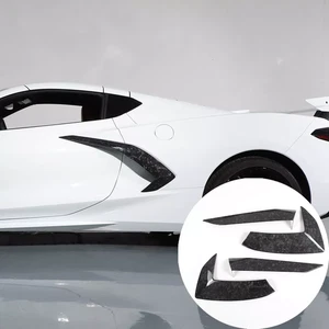 Fit For Corvette C8 2020+ Forged Carbon Fiber Exterior Door Handle Overlay - Picture 1 of 8