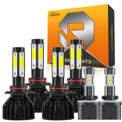 Para Para Chevrolet Corvette 1996-2004 LED Faro Alto Bajo + Kit de luces antiniebla Foto 1 de 4