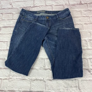 Express Jeans Damen 12 kurz blau Stella Skinny Stretch Denim Mid Rise Zip Fly - Bild 1 von 17