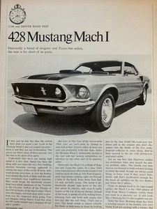 Oldtimer 1969 Ford Mach I Originalartikel / Anzeige A744 - Bild 1 von 2
