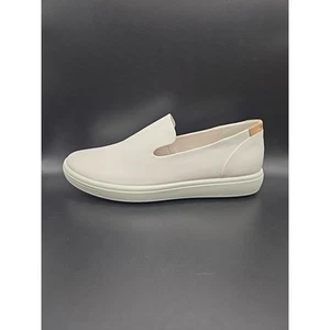 Ecco Soft 7 Womens Slip On Comfort Casual Shoes Round Toe White EU 38/ US 7.5 - Picture 1 of 7