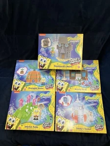 NEW 5X Nickelodeon SpongeBob SquarePants Snap & Switch Construction Building Set - Picture 1 of 7
