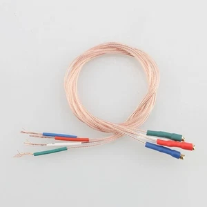 15.75in Tonearm Wire Set 30AWG 5N Perfect Crystal PCOCC Copper 1.2 Terminal - Picture 1 of 8