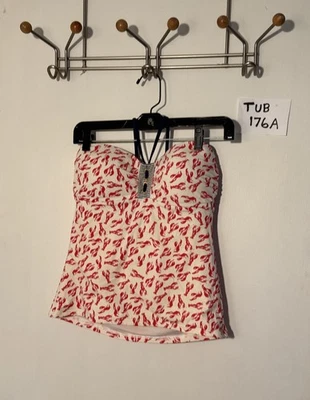 Sperry Top Sider 女式白色三明治泳衣上衣带龙虾,尺寸 M — 第 1/3 张图片