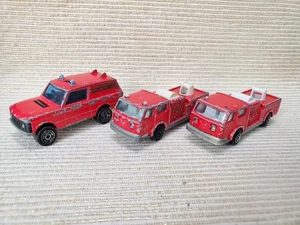 Vintage Majorette Diecast Rescue Unit No246 & Fire Engines No207 Made In France  - Picture 1 of 5
