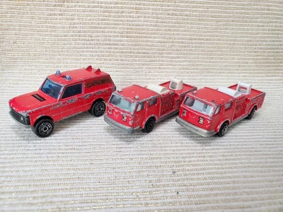 Vintage Majorette Diecast Rescue Unit No246 & Fire Engines No207 Made In France  - Image 1 of 4