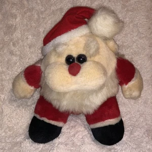 Vintage Santa Claus Father Christmas Soft Plush Rare DEBENHAMS Toy - Made TAIWAN - Picture 1 of 11
