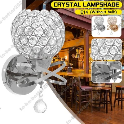 Decorative Crystal Ball Wall Light For Indoor Hotel Rooms Bedroom Apartments - Image 1 of 4