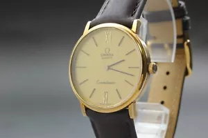 【Exc+5】 Vintage OMEGA Constellation 1330 Gold Mens Quartz Watch From JAPAN #5426 - Picture 1 of 10