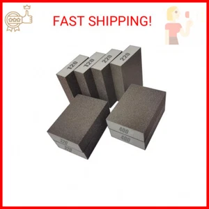 8 PCS Sanding Sponge Assortment, 2 PCS Each of 120 220 320 400 Grit -Coarse Medi - Picture 1 of 2