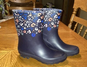 Serra Floral Rubber Boots 9“ Womens Size 7 - Picture 1 of 6