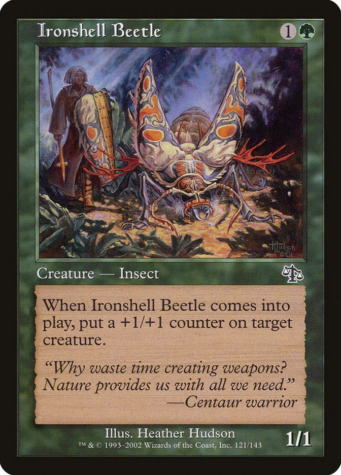Magic the Gathering (mtg): JUD: Ironshell Beetle  (x 4) - Image 1 of 1