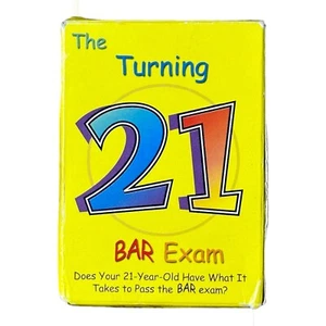 The Turning 21 Bar Exam - Card & Drinking Game - Picture 1 of 2