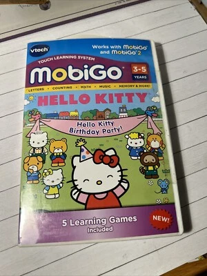 Vtech Mobigo Hello Kitty Birthday Party 5 Games Included Touch Learning System - Image 1 of 4
