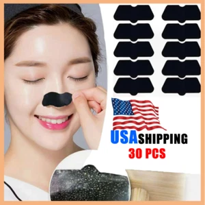 30x Blackhead Remover Nose Pore Cleansing Strip Peel Off Mask Sticker For women - Picture 1 of 7