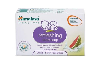 Himalaya erfrischende Babyseife - Wassermelone, Khus Khus, Neem - 125 Gramm -... - Bild 1 von 4