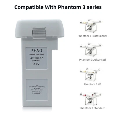 15,2V 4980mAh Akku für DJI Phantom 3 Professionelle Standard-Drohne - Bild 1 von 4