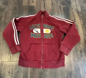 Vintage Youth abercrombie Full Zip Sweatshirt Jacket, Maroon, Size XL - Picture 1 of 9