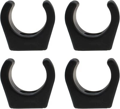 4 PIEZAS Soporte de gancho de barco Nylon Bote Escalera Clip Negro Paleta Almacenamiento Abrazadera para 7/8  Foto 1 de 4
