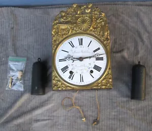 Antique French Comtoise Wag On The Wall Clock with Calendar - Untested - Picture 1 of 15