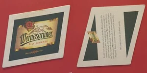Wernesgrüner Legende Brauerei Bierdeckel Bierfilz Bieruntersetzer - Picture 1 of 1