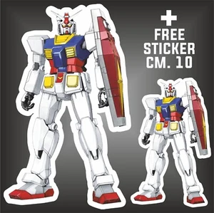 adesivo GUNDAM ROBOT decal sticker aufkleber + 1 FREE STICKER CM. 10 - Imagen 1 de 3