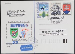 MayfairStamps Slovakia 1996 Soccer Bratislava Stationery Card aaj_38941