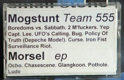 Small Stone Records promo CASSETTE Five Horse Johnson / Mogstunt / Morsel 1990s - Image 1 of 4