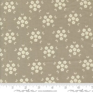 Hollyhocks and Roses Flower Puffs Linen by Bunny Hill Designs for Moda 1/2 Yard - Picture 1 of 1