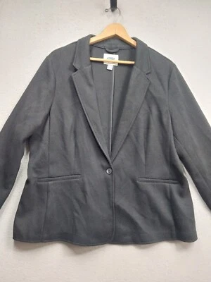 Old Navy Jacket Women's Size XXL 1 Button Classic Blazer Black Suit Coat - Image 1 of 4